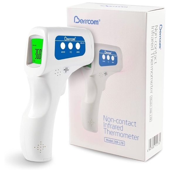 NWT non-contact infrared thermometer, in box, model JXB-178, LCD screen - Picture 11 of 15